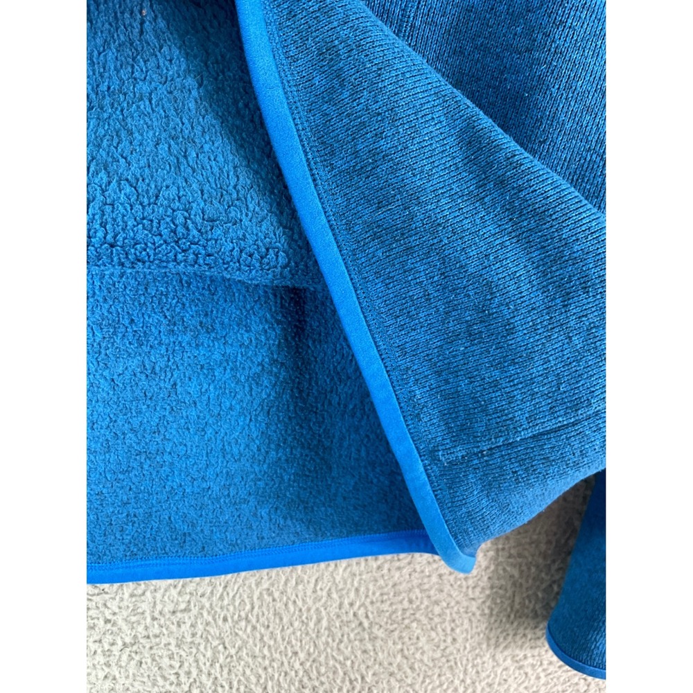 Patagonia Better Sweater 1/4 Zip Men XL Blue Excellent Heathered Fleece Pullover - Picture 7 of 7